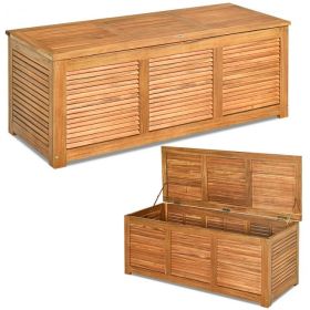 47 Gallon Deck Storage Bench Box Organization Tools - nature