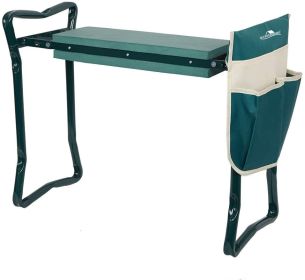 Bosonshop Garden Kneeler & Seat Folding Multi-Functional Steel Garden Stool with Tool Bag EVA Kneeling Pad - 1