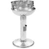 Pedestal Charcoal BBQ Grill Stainless Steel - Silver