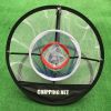 3-Layer Practice Net Portable Golf Chipping Net for Outdoor Indoor Backyard Sports Training Equipment Easy to Carry and Foldable - black