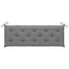 Backyard Patio Fabric Cushion for Swing Chair And Length Chairs - Gray - 59.1"