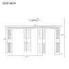 Patio Gazebos for Patios Double Roof Soft Canopy Garden Backyard Gazebo for Shade and Rain,Beige - Beige