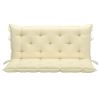 Backyard Patio Fabric Cushion for Swing Chair And Length Chairs - Cream White - 47.2"