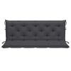 Backyard Patio Fabric Cushion for Swing Chair And Length Chairs - Anthracite - 59.1"