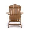 TALE Adirondack Chair Backyard Outdoor Furniture Painted Seating with Cup Holder,For All-Weather - brown