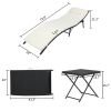 Free shipping Folding Bed Beach chair Three-Piece Set-Black Four Lines  YJ - picture