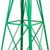 8ft Windmill Backyard, Ornamental Windmills for The Yard, More Weather Resistant Outdoor Garden Windmill Decor, Decoration Weather Vane XH - Green