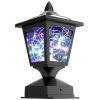 Garden & Patio Landscape Decoration Lighting Solar Post Lights 2 Pcs Set - Blue-Violet - Plastic