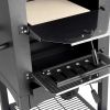 Backyard Outdoor Party Dinner Mobile Stainless Steel Pizza Oven - Black - Stainless Steel