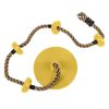 Climbing Rope Swing with Disc Swing Seat Set Rope Ladder for Kids Outdoor Tree Backyard Playground Swing - yellow