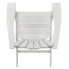 Classic Outdoor Adirondack Chair Set of 2 for Garden Porch Patio Deck Backyard, Weather Resistant Accent Furniture - white