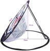 3-Layer Practice Net Portable Golf Chipping Net for Outdoor Indoor Backyard Sports Training Equipment Easy to Carry and Foldable - black