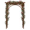 Free shipping 7FT  Beautiful And Practical Garden Arch Dark Brown YJ - Brown