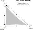 Sun Shade Sail Triangle UV Block Canopy for Patio Backyard Lawn Garden,12' x 12' x 17',Red - Cream
