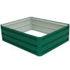 40 Inch x 32 Inch Patio Raised Garden Bed for Vegetable Flower Planting - Dark green