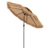 9 Feet Thatched Tiki Umbrella with 8 Ribs - Natural