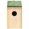 Bird Houses 10 pcs Solid Firwood 4.7"x4.7"x8.7" - Brown