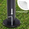 10x12 Outdoor Gazebo for Patios Canopy with Mosquito Netting for Lawn Garden Backyard - Khaki