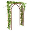 Free shipping 7FT  Beautiful And Practical Garden Arch Dark Brown YJ - Brown