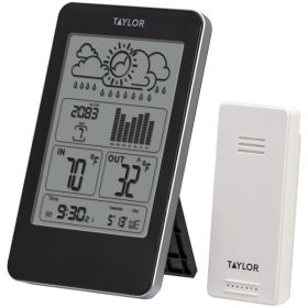 Taylor Precision Products 1733 Indoor/Outdoor Digital Thermometer with Barometer & Timer